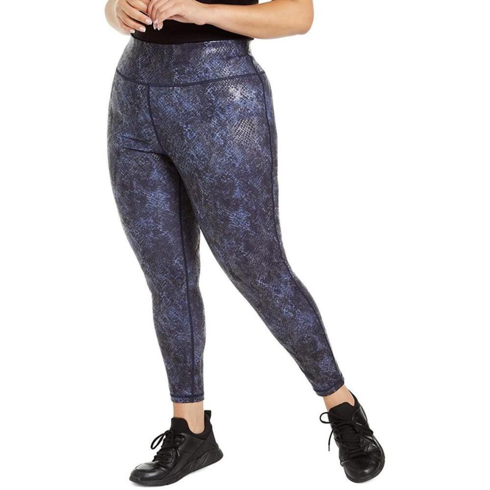 Ideology Womens Activewear Plus Size Python Print… - image 1